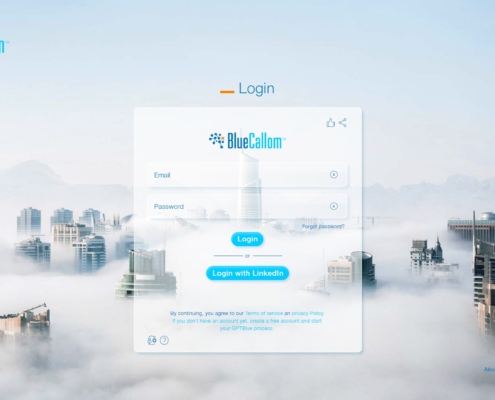 GPTBlue Glazz UI/UX Login