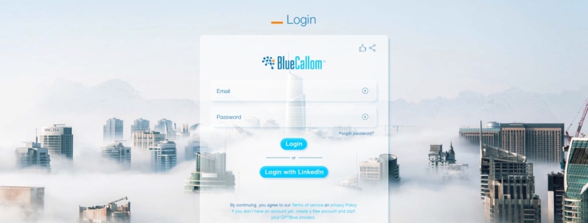 GPTBlue Glazz UI/UX Login